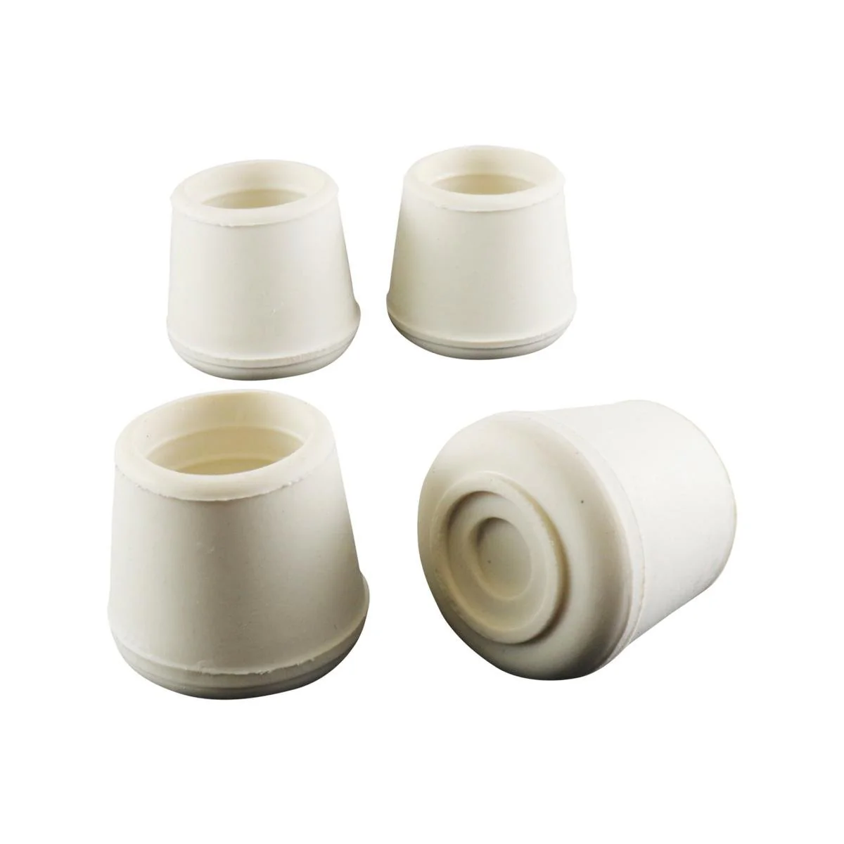 Surface Gard Rubber Chair Tips 22mm White 4 Pack - Floor Protection