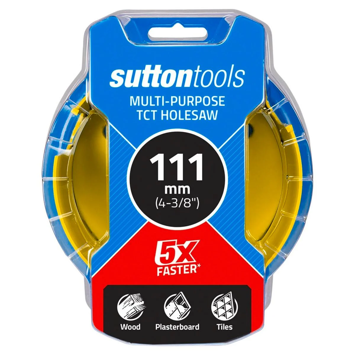 Sutton Tools 111mm Tct Multi Purpose Seamless Holesaw - Red
