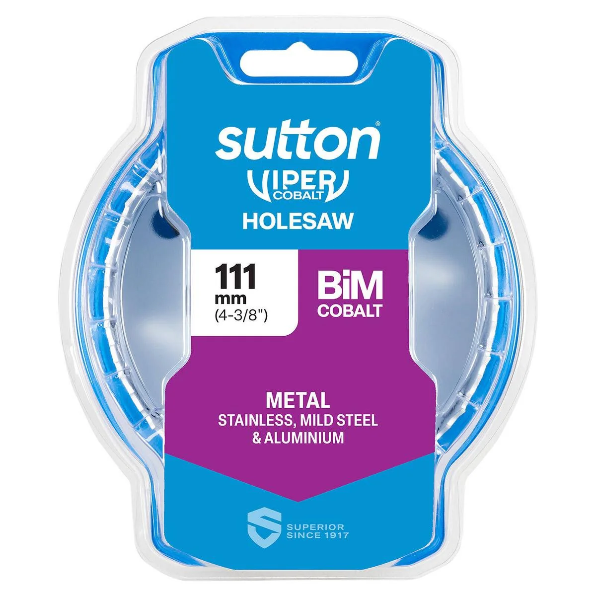 Sutton Tools 111mm Viper Cobalt Bi Metal Holesaw - Durable Cutting Tool