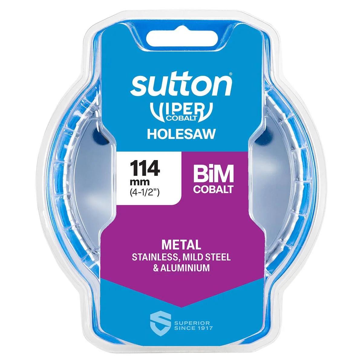 Sutton Tools 114mm Viper Cobalt Bi Metal Holesaw - Durable - Precision Cutting