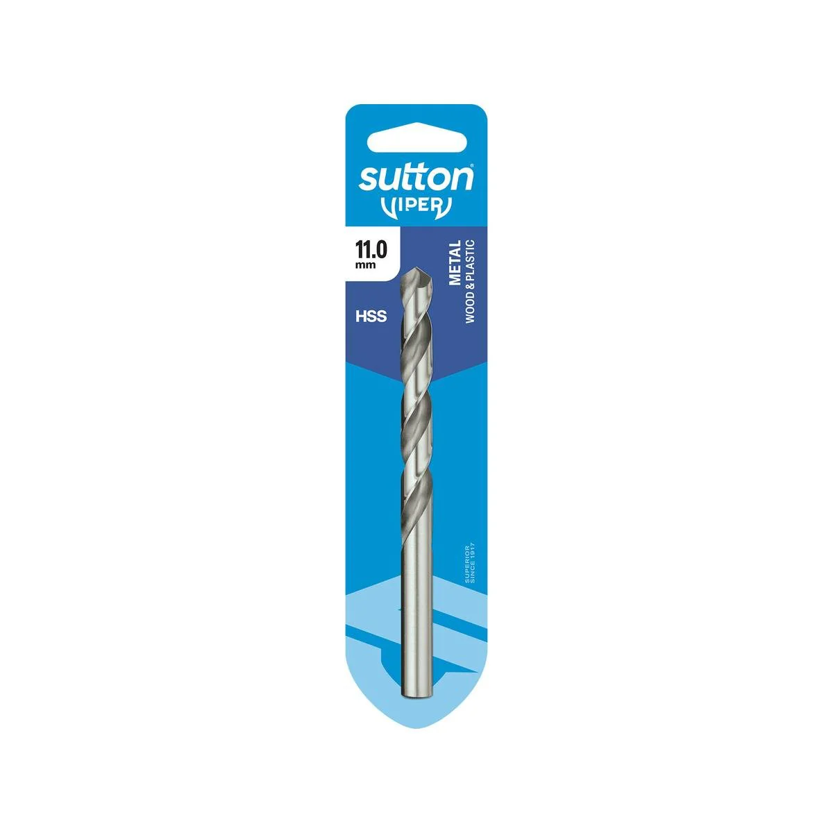 Sutton Tools 11mm Viper Jobber Drill Bit - M2 HSS - Fast Drilling Speed