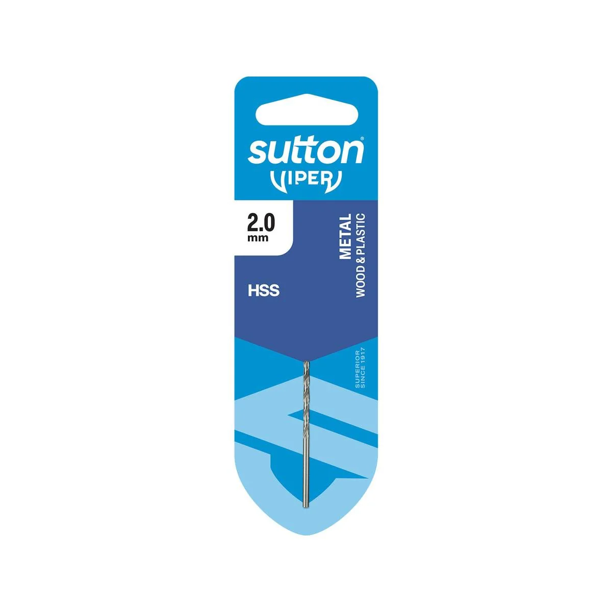 Sutton Tools 2mm Viper Jobber Drill Bit - M2 HSS - Fast Drilling