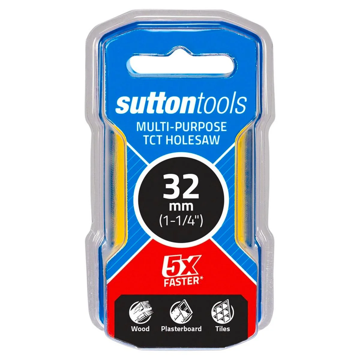 Sutton Tools 32mm Tct Multi Purpose Seamless Holesaw - Red