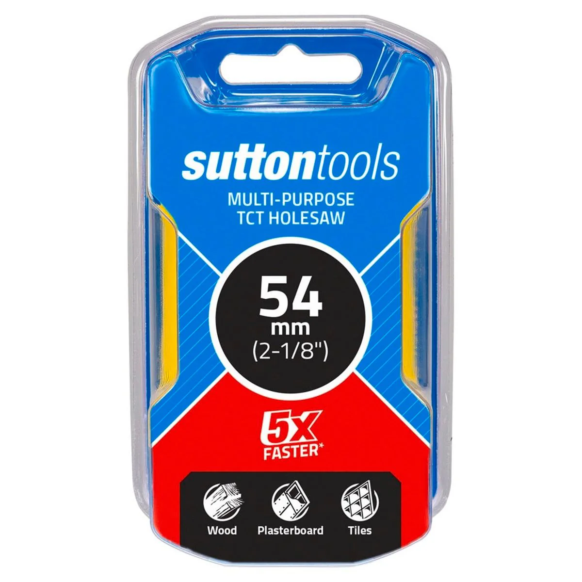 Sutton Tools 54mm Tct Multi Purpose Seamless Holesaw - Red