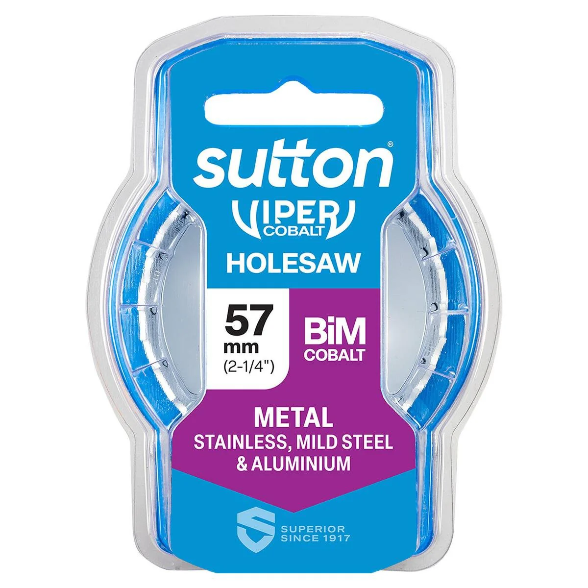 Sutton Tools 57mm Viper Cobalt Bi Metal Holesaw - Durable Cutting Tool