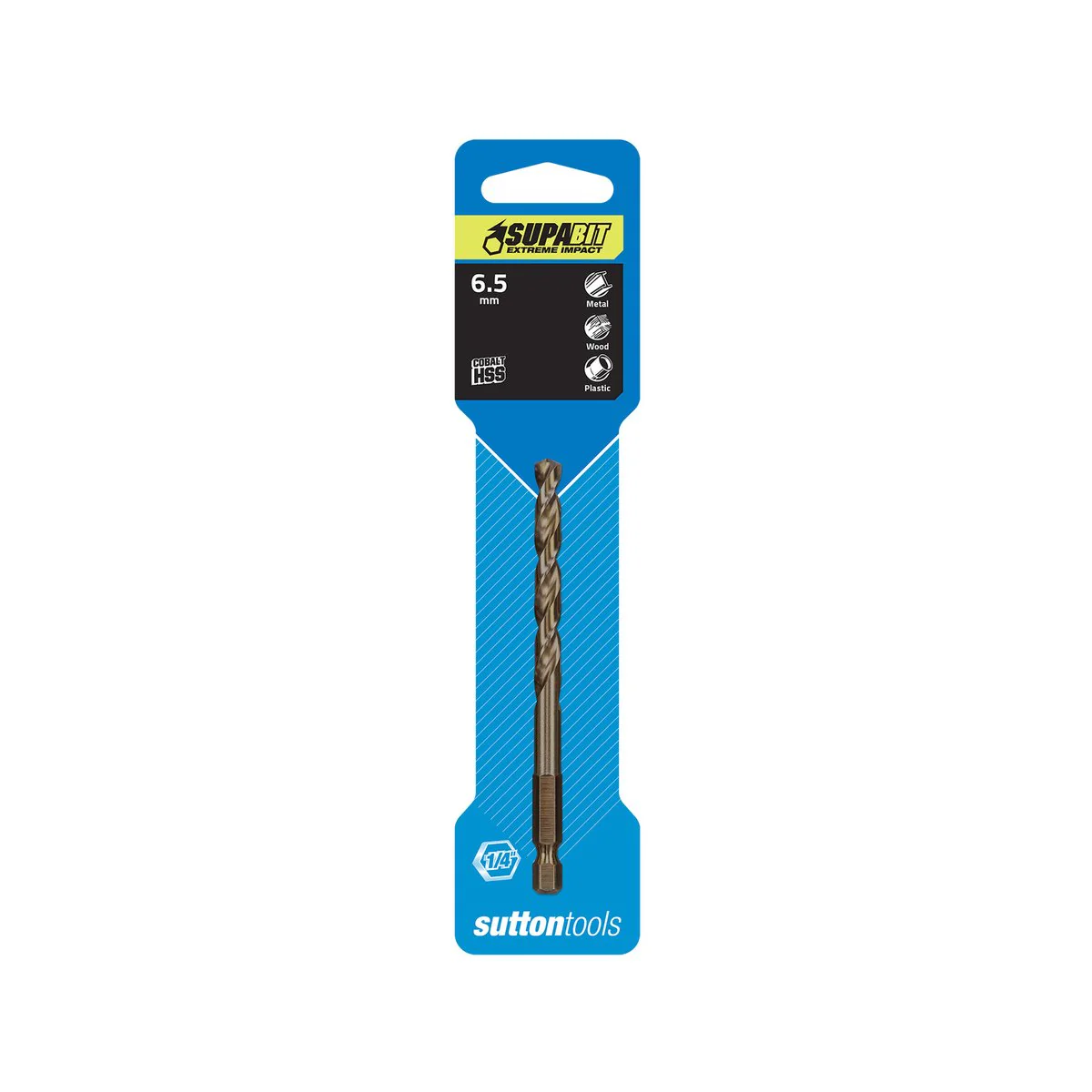 Sutton Tools 6.5mm Supabit Impact Drill Bit - HSS - Durable - Versatile