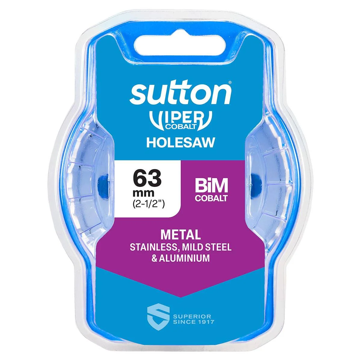 Sutton Tools 63mm Viper Cobalt Bi Metal Holesaw - Precision Cutting Tool