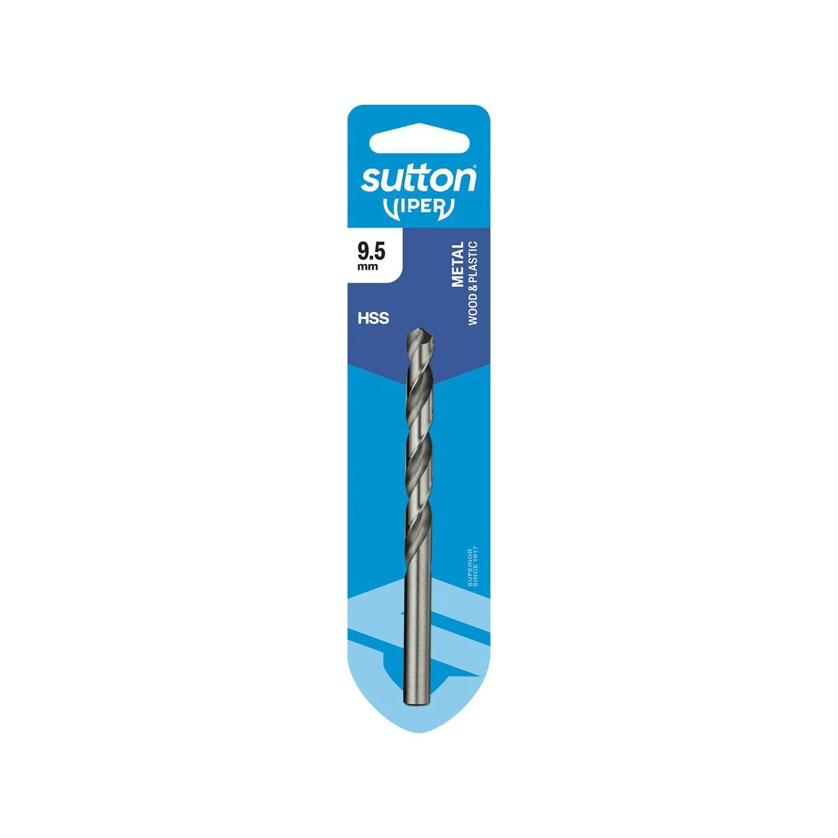 Sutton Tools 9.5mm Viper Jobber Drill Bit - HSS - Fast Drilling - Durable