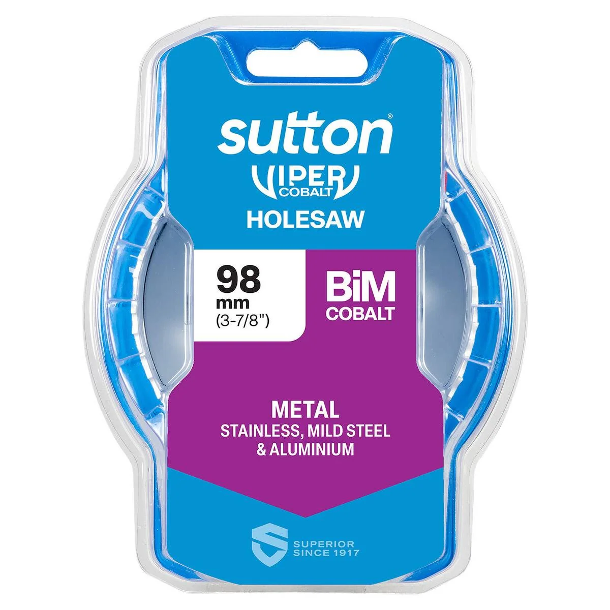 Sutton Tools 98mm Viper Cobalt Bi Metal Holesaw - Durable Cutting Tool