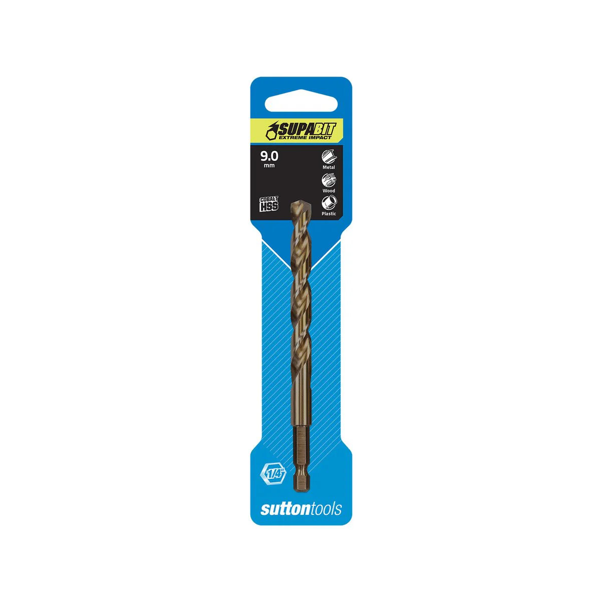 Sutton Tools 9mm Supabit Impact Drill Bit - HSS - Durable - Versatile