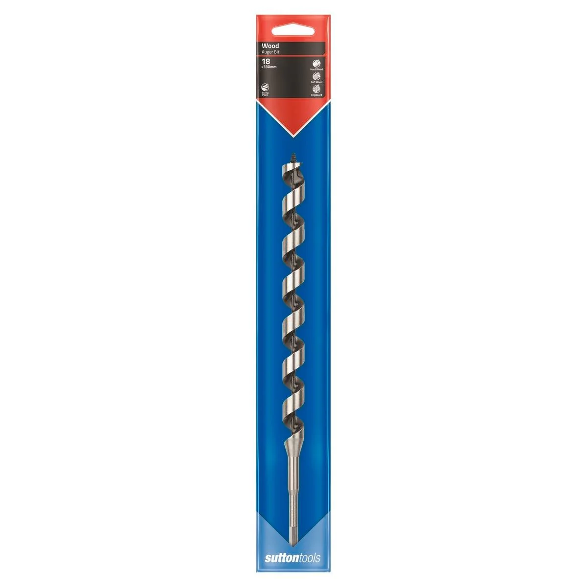 Sutton Tools Medium Auger Bit 330 x 18mm Steel Fast Drilling