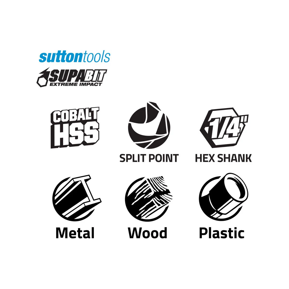 Sutton Tools Supabit Impact Drill Bit - 7mm - Cobalt HSS - General Use - Image 4
