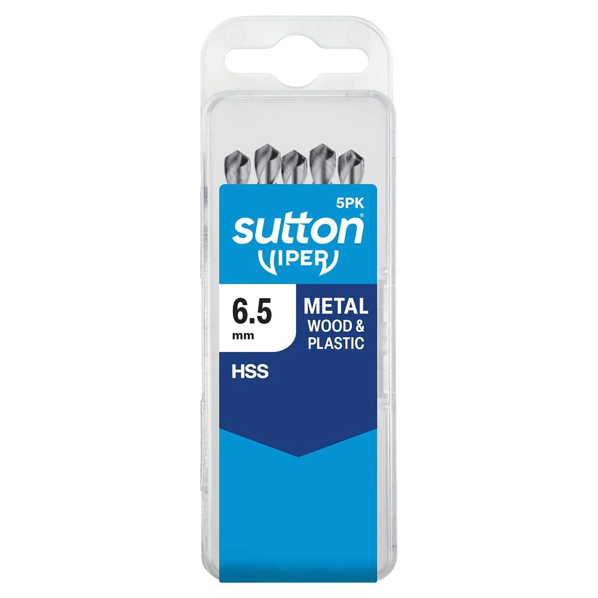 Sutton Tools Viper Metric Drill Bit 5 Pack - 6 x 50mm - HSS - Precision Drilling