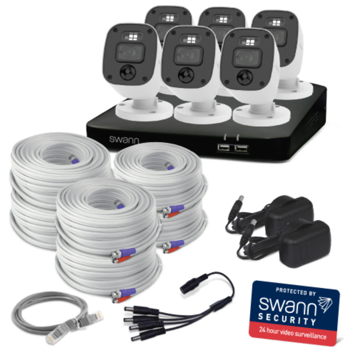 Swann 6 Camera 8 Channel 2K DVR Security System - 1TB HDD - Audio Recording - Image 5