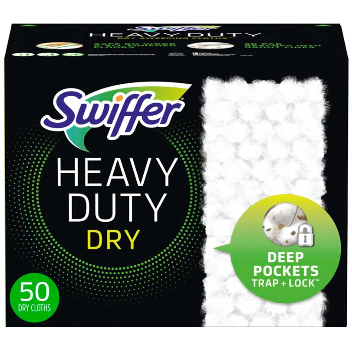 Swiffer Heavy Duty Dry Sweeping Cloths 50ct Carton 80332994