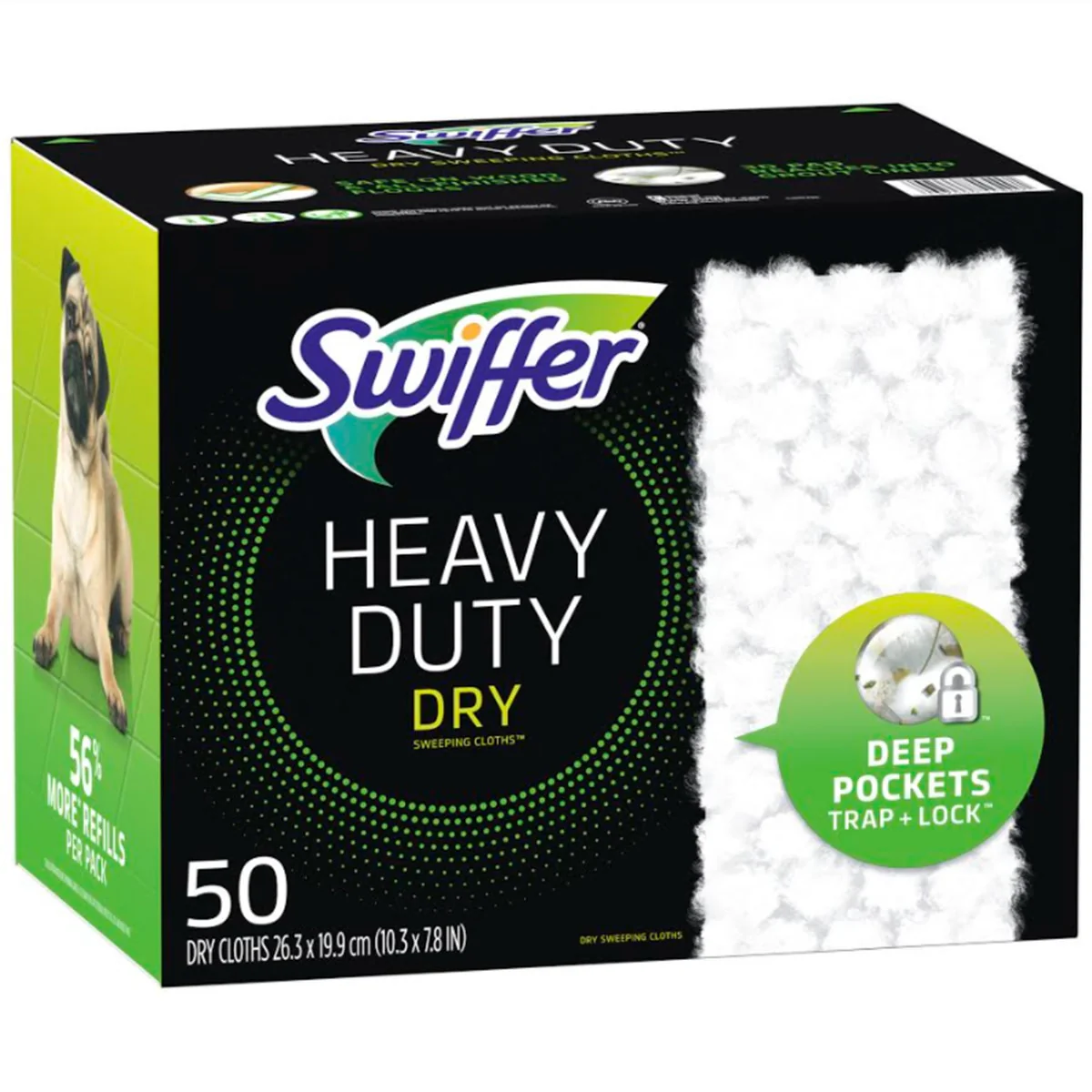 Swiffer Heavy Duty Dry Sweeping Cloths 50ct Carton 80332994 - Image 3