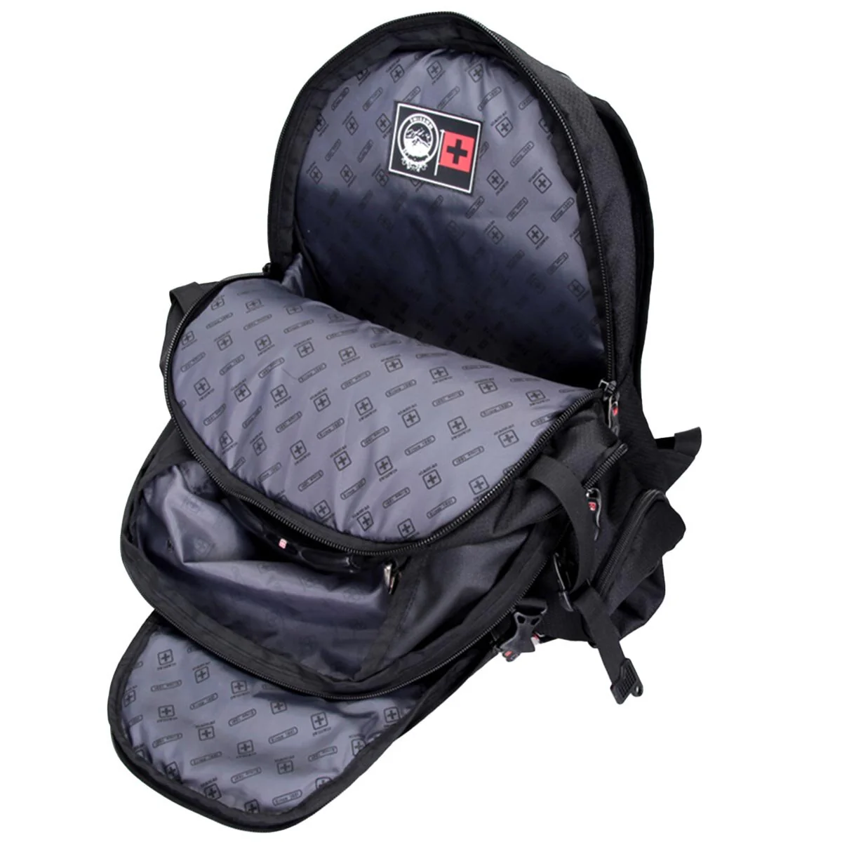 SWISSWIN Laptop Backpack SW9801 Black Capacity 37 Litre Weather Resistant - Image 5