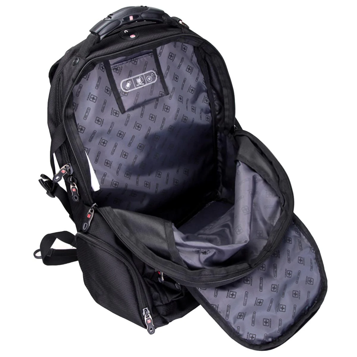 SWISSWIN Laptop Backpack SW9801 Black Capacity 37 Litre Weather Resistant - Image 6