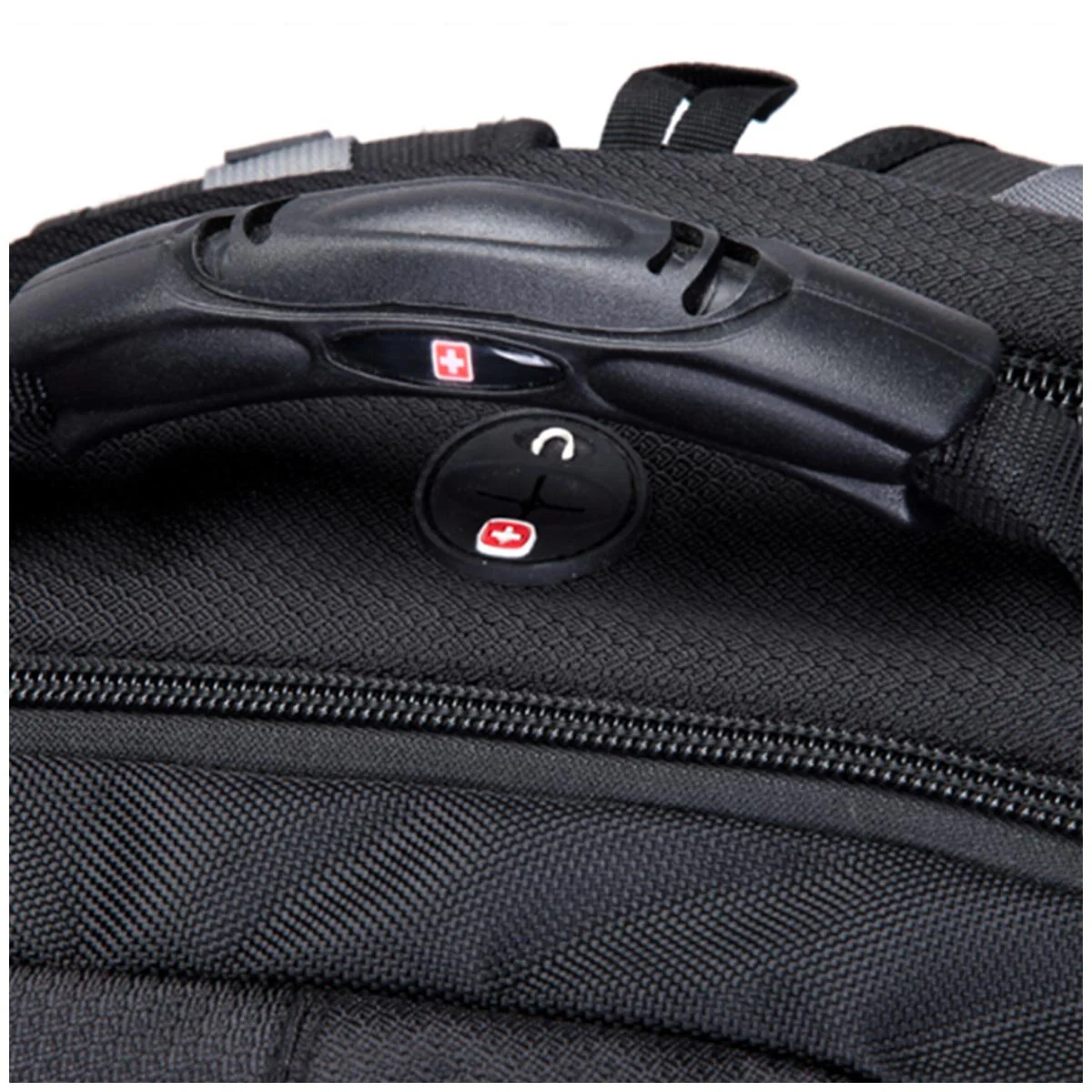 SWISSWIN Laptop Backpack SW9801 Black Capacity 37 Litre Weather Resistant - Image 8