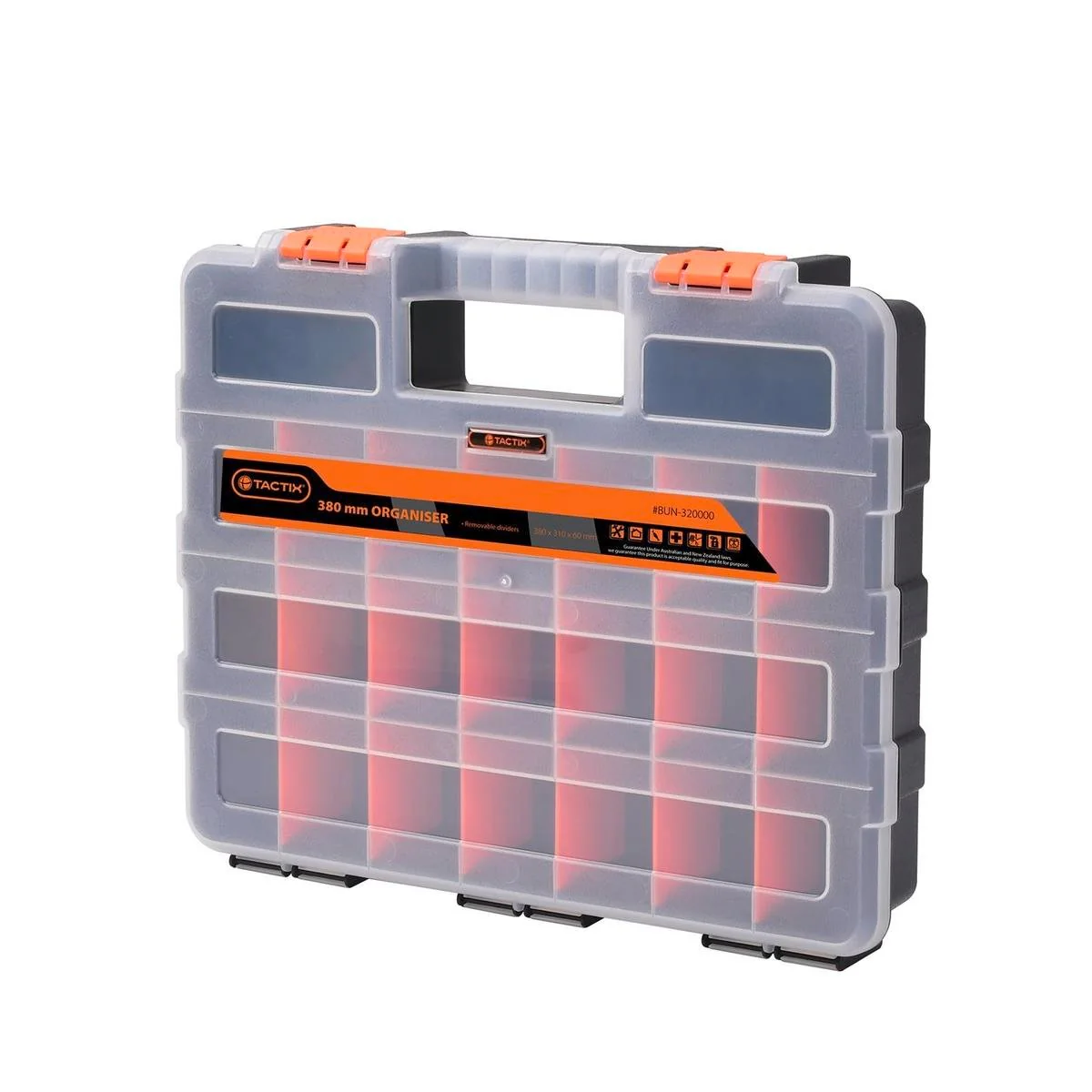 Tactix Compartment Organiser - 380mm - Polypropylene - Heavy Duty
