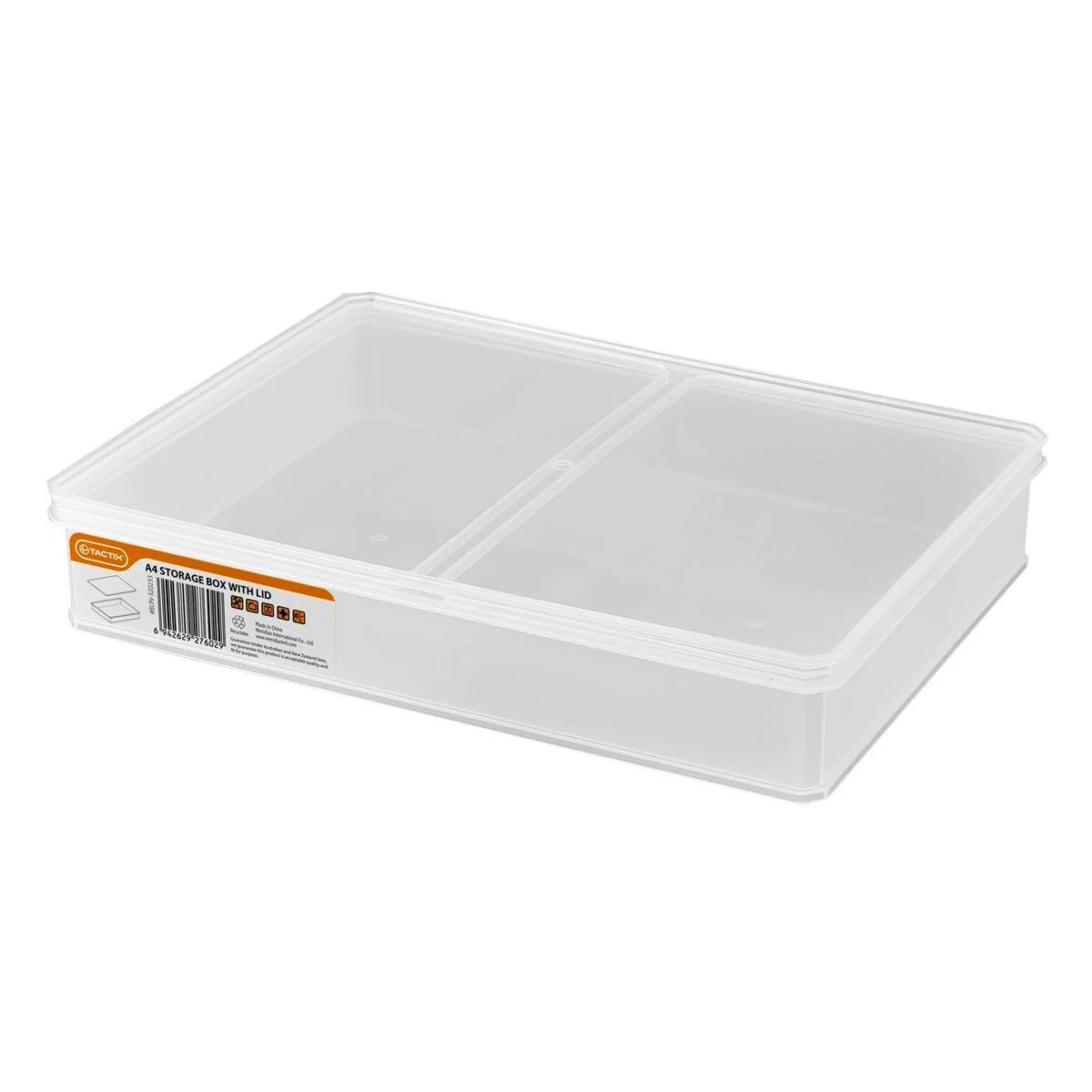 Tactix Large A4 Storage Container - Plastic - Stackable - Durable