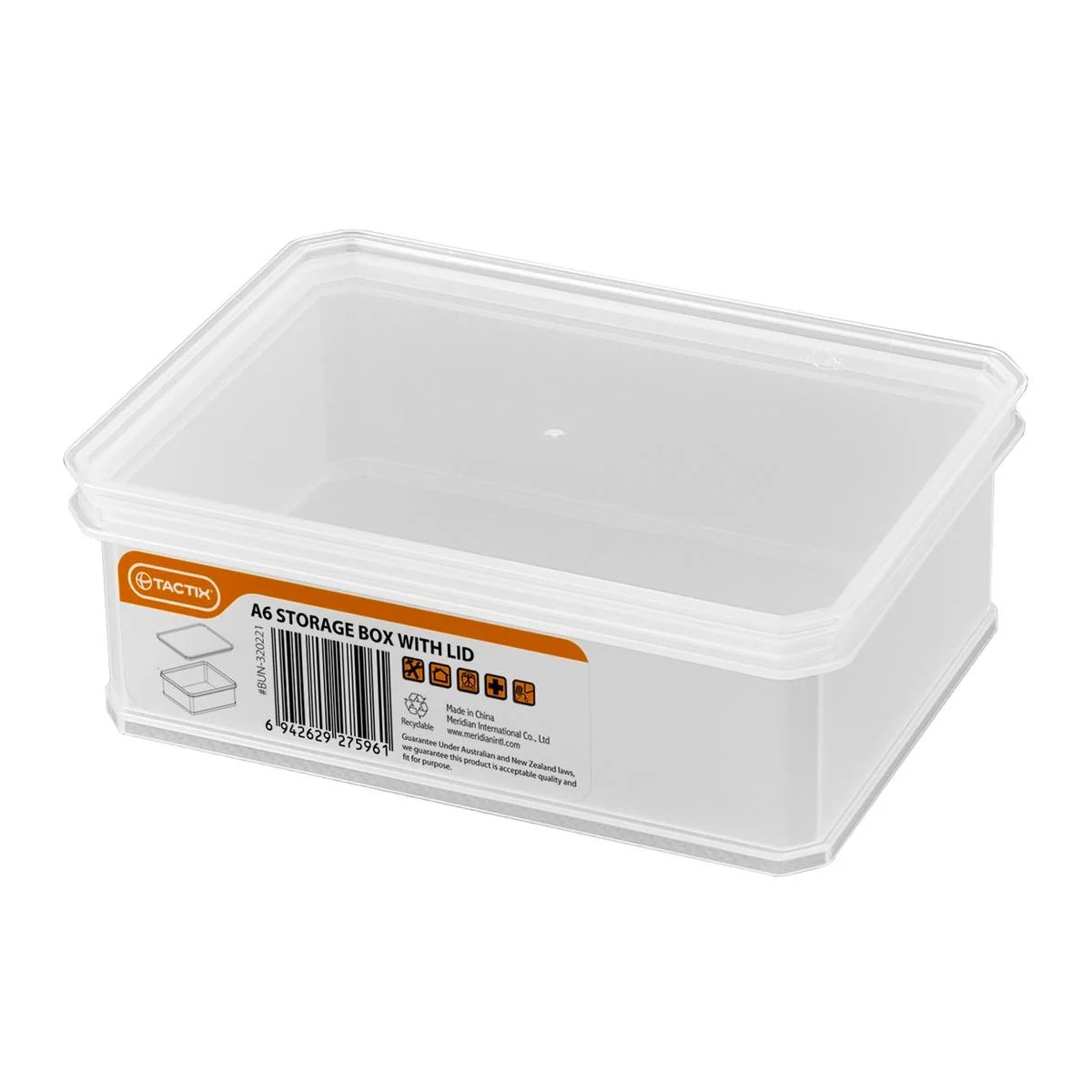 Tactix Small A6 Storage Container - Plastic - Stackable - Durable