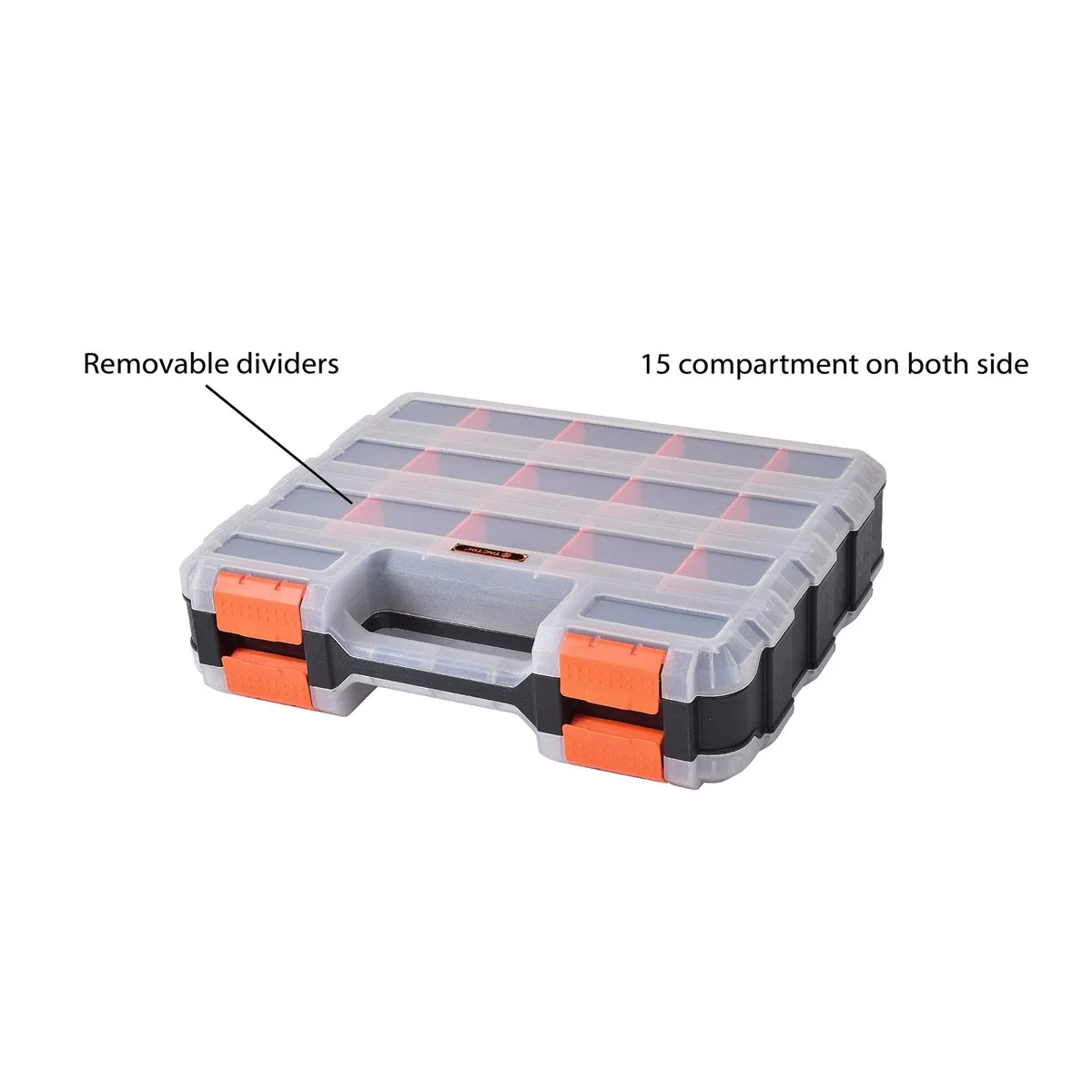Tactix Storage Box Organiser - 320mm - Polypropylene - Double Sided - Image 2