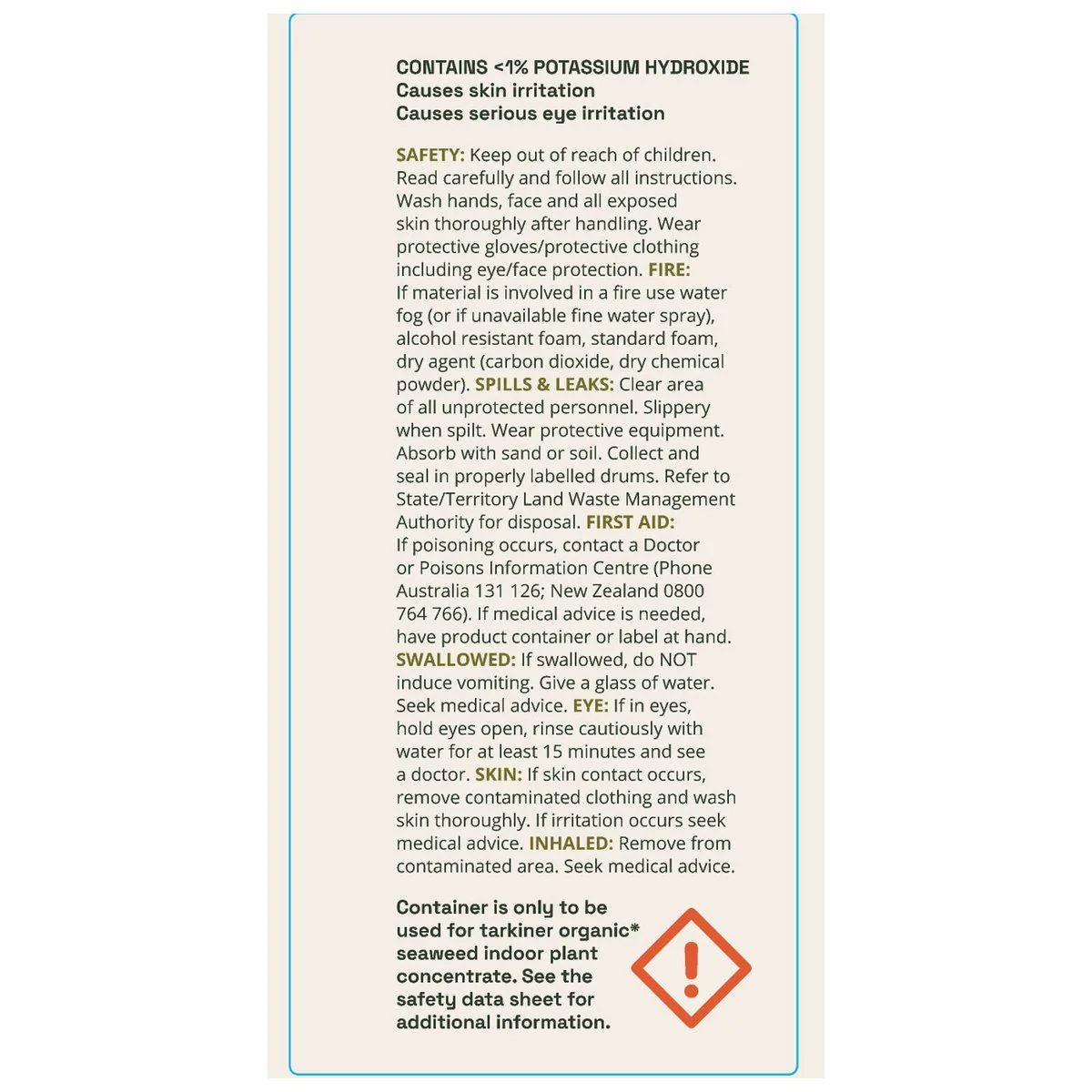Tarkiner Organic Seaweed Indoor Plant Concentrate 375ml - Enhances Growth - Image 3