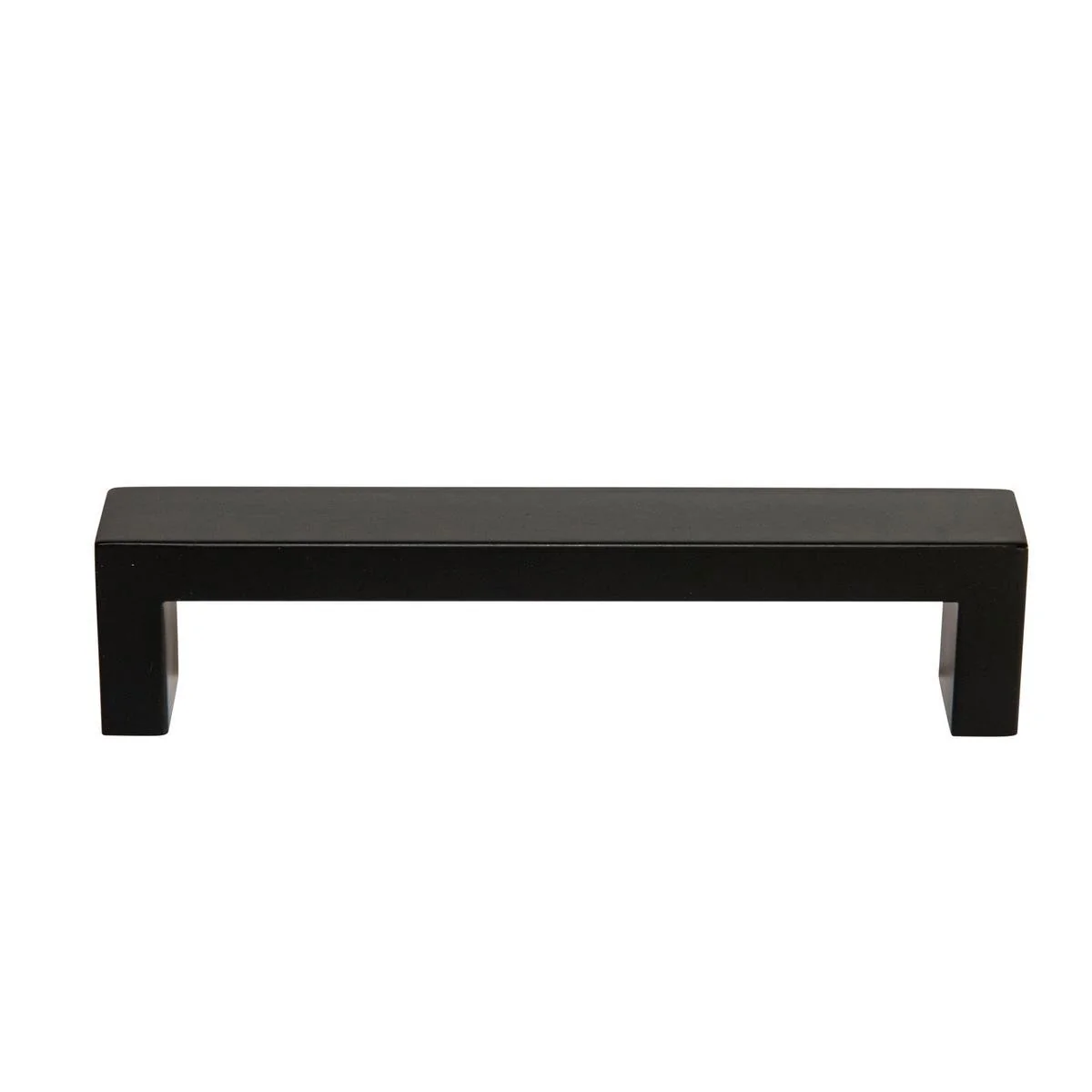 Taskmaster 128mm Black Matte Hollow Rectangle Handle - Steel - 1 Pack