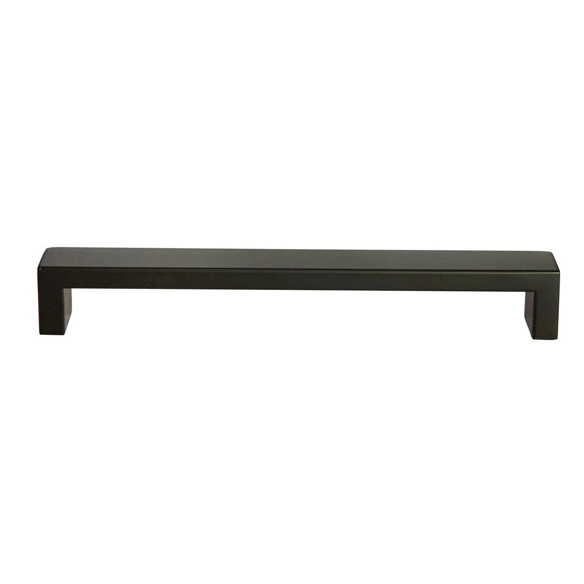 Taskmaster 192mm Matte Black Hollow Rectangle Handle - 1 Pack - Steel