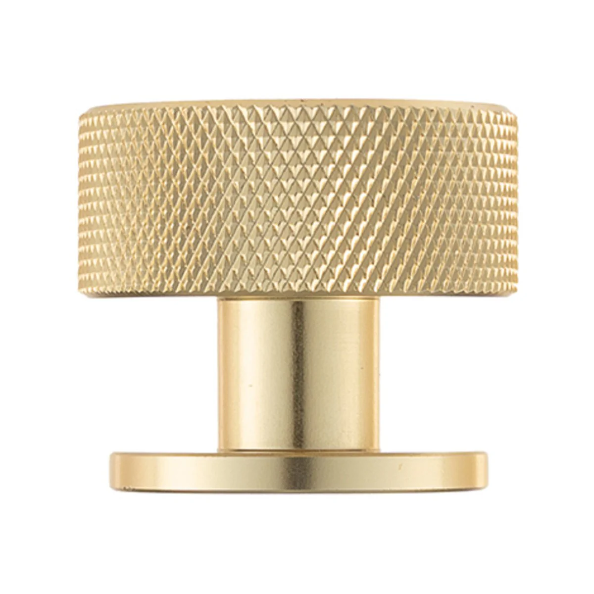 Taskmaster 32mm Knurled Cabinet Knob - Brushed Brass - 1 Pack - Easy Install - Image 2