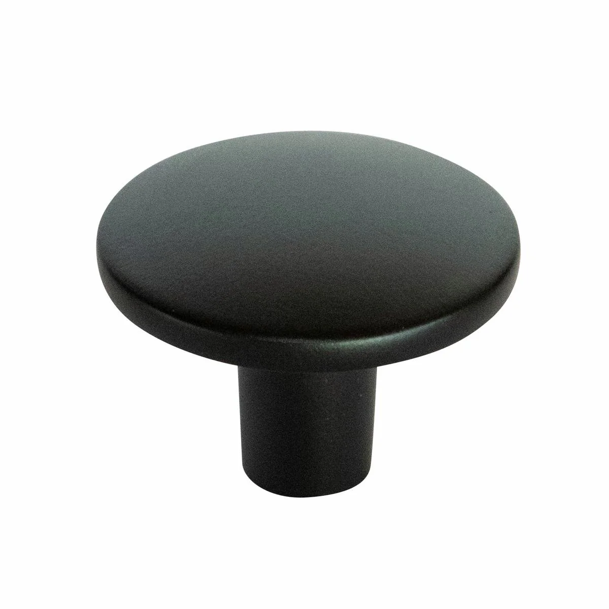 Taskmaster 37mm Matte Black Cabinet Knob - 37mm - Steel - 1 Pack