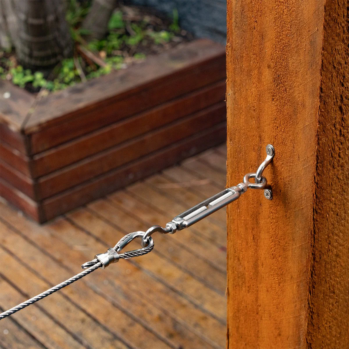 Taskmaster 5mm 316 Stainless Steel Hook Eye Balustrade Kit - Rust Resistant - Timber Fixing - Image 2