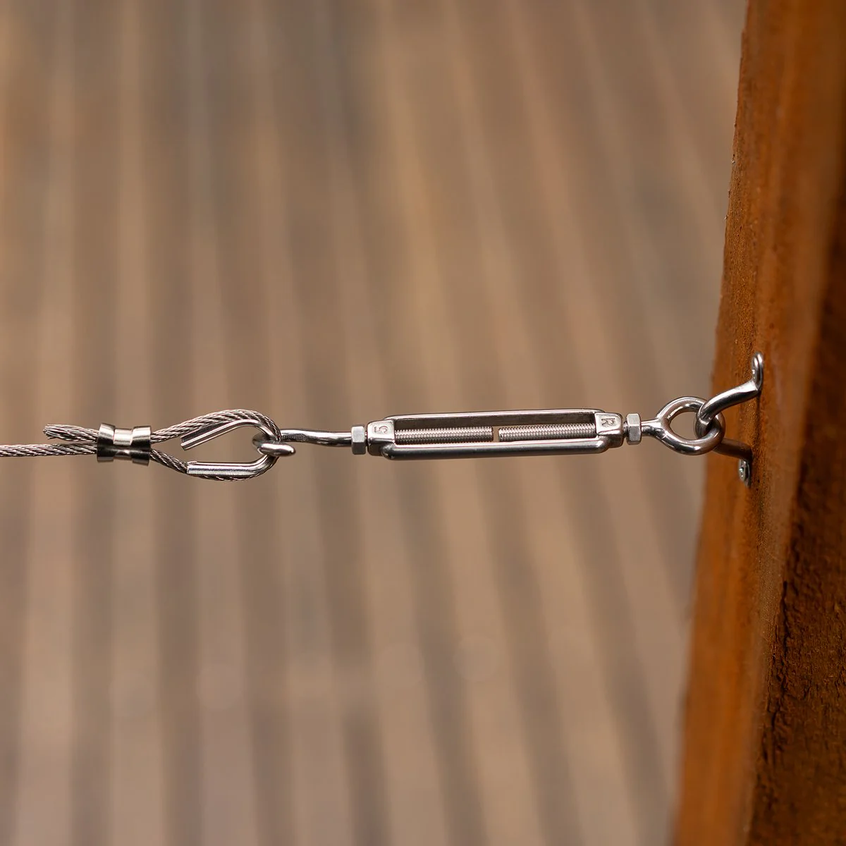 Taskmaster 5mm 316 Stainless Steel Hook Eye Balustrade Kit - Rust Resistant - Timber Fixing - Image 3