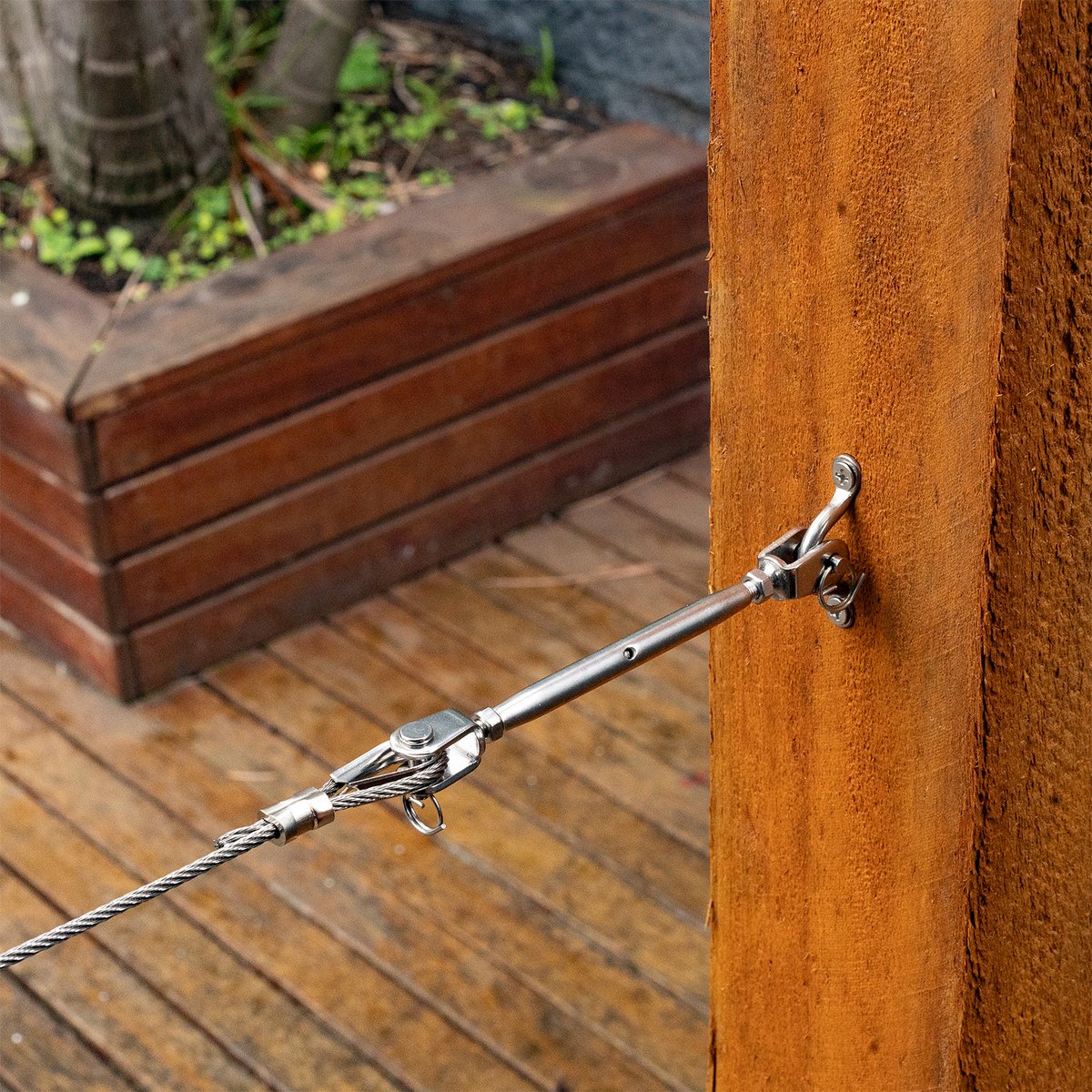 Taskmaster 5mm 316 Stainless Steel Jaw Jaw Bottlescrew Balustrade Kit - Rust Resistant - For Timber Fixing - Image 2