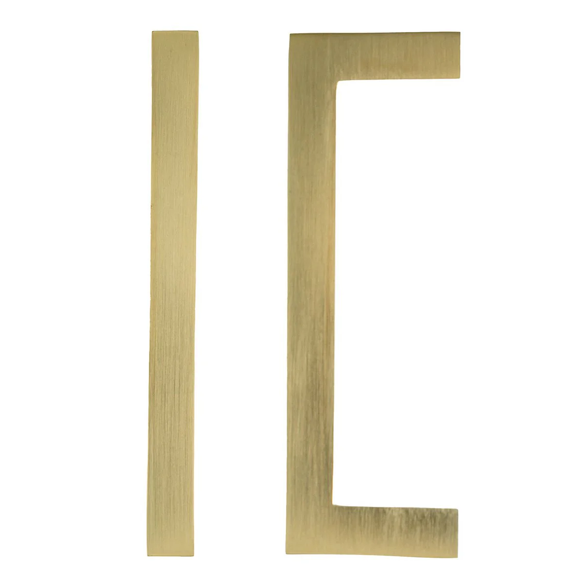 Taskmaster 96mm Brushed Brass Square Handle 10 Pack - Easy Install - Modern Design - Image 2