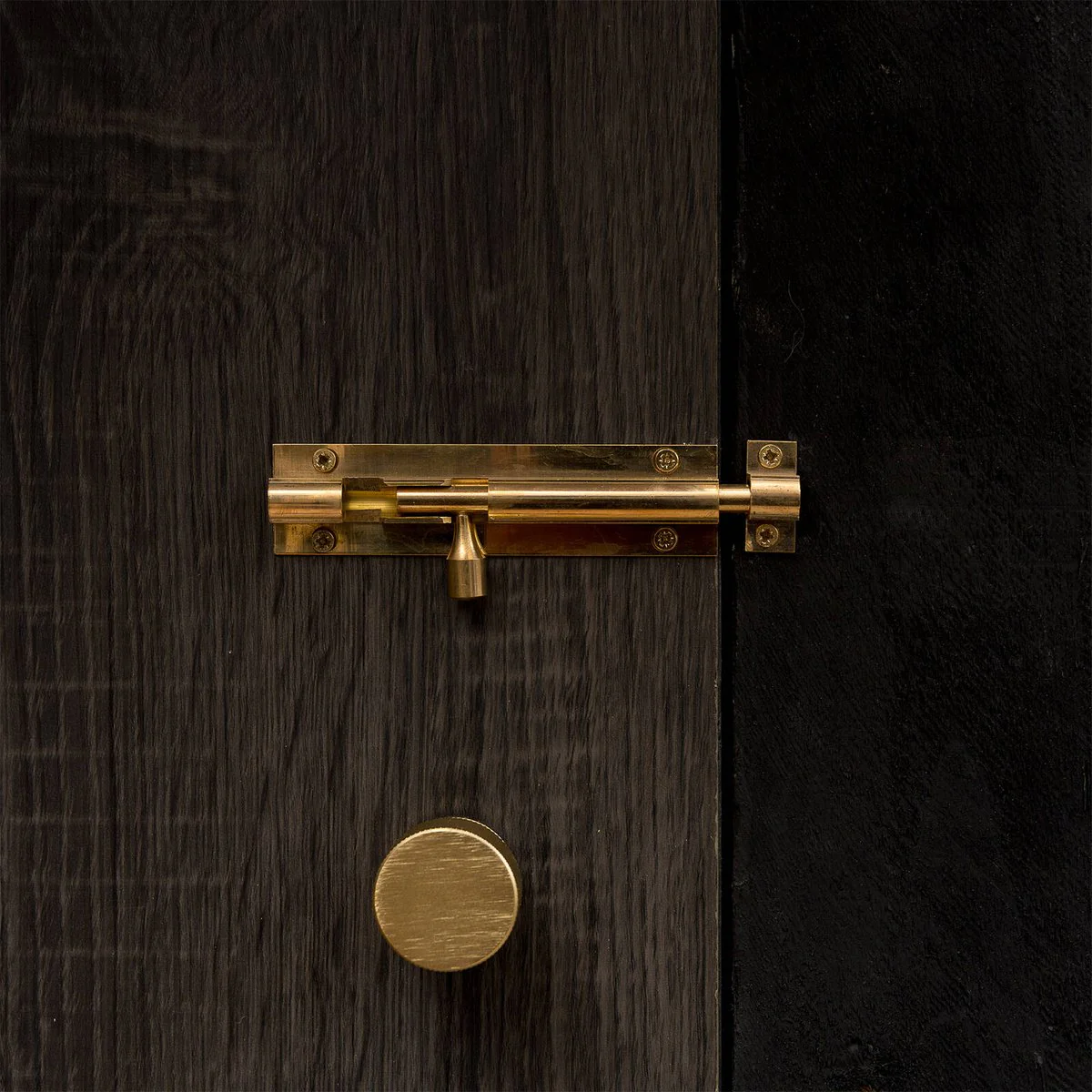 Taskmaster 100mm Polished Brass Barrel Bolt - Solid Brass Security Solution - Image 3