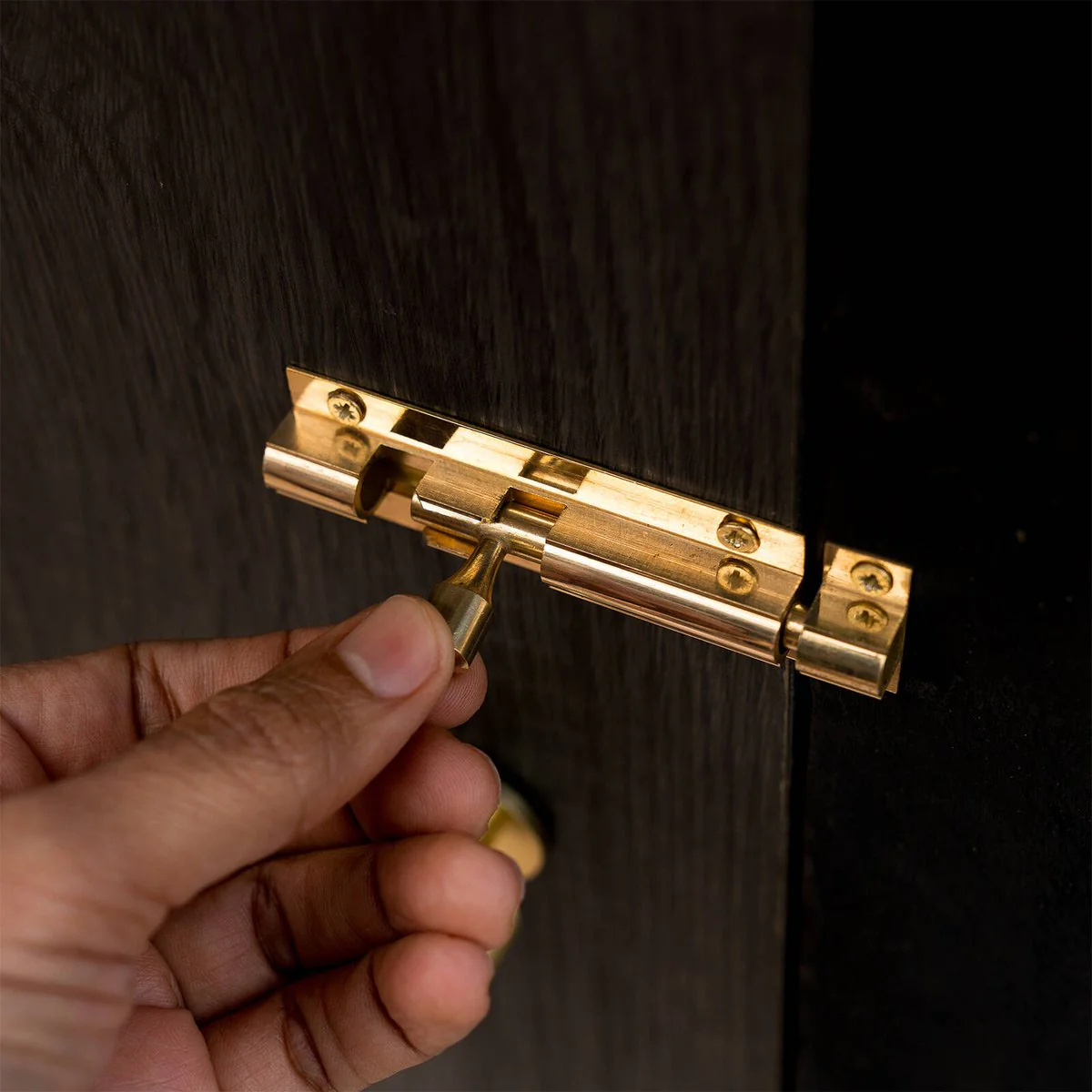 Taskmaster 75mm Polished Brass Barrel Bolt - Solid Brass Security Solution - Image 5