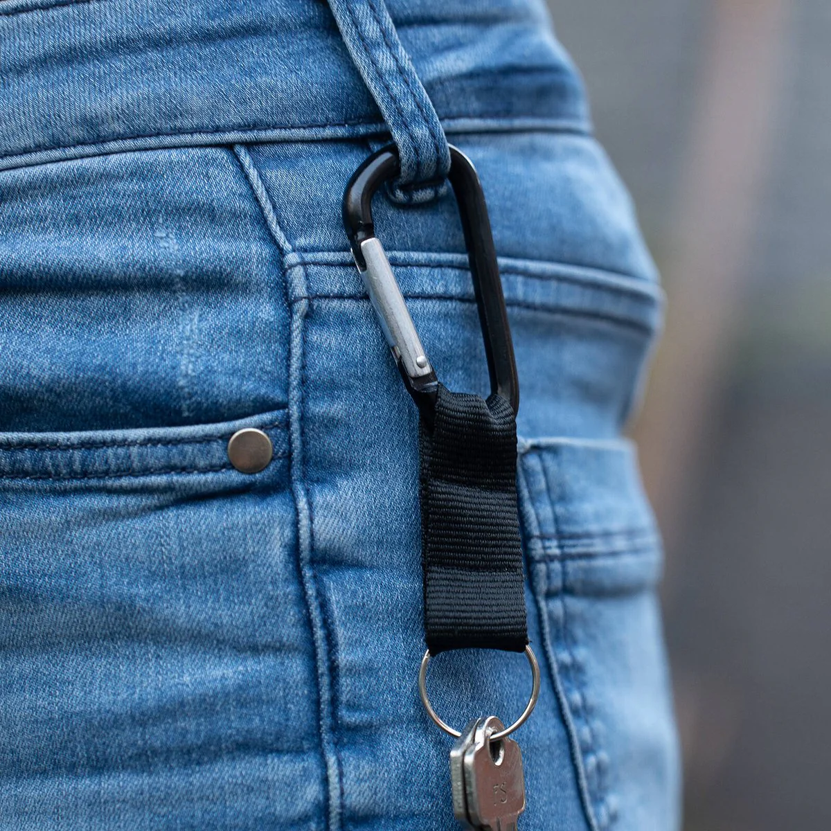Taskmaster Black Carabiner Key Ring 2 Pack - 25mm - Black - Lightweight Design - Image 5