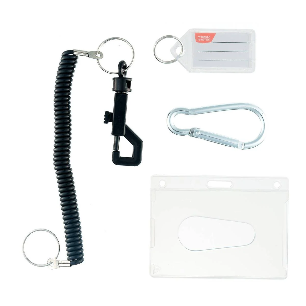 Taskmaster Black ID Kit - 4 Pieces - 90x66mm ID Holder - Lightweight