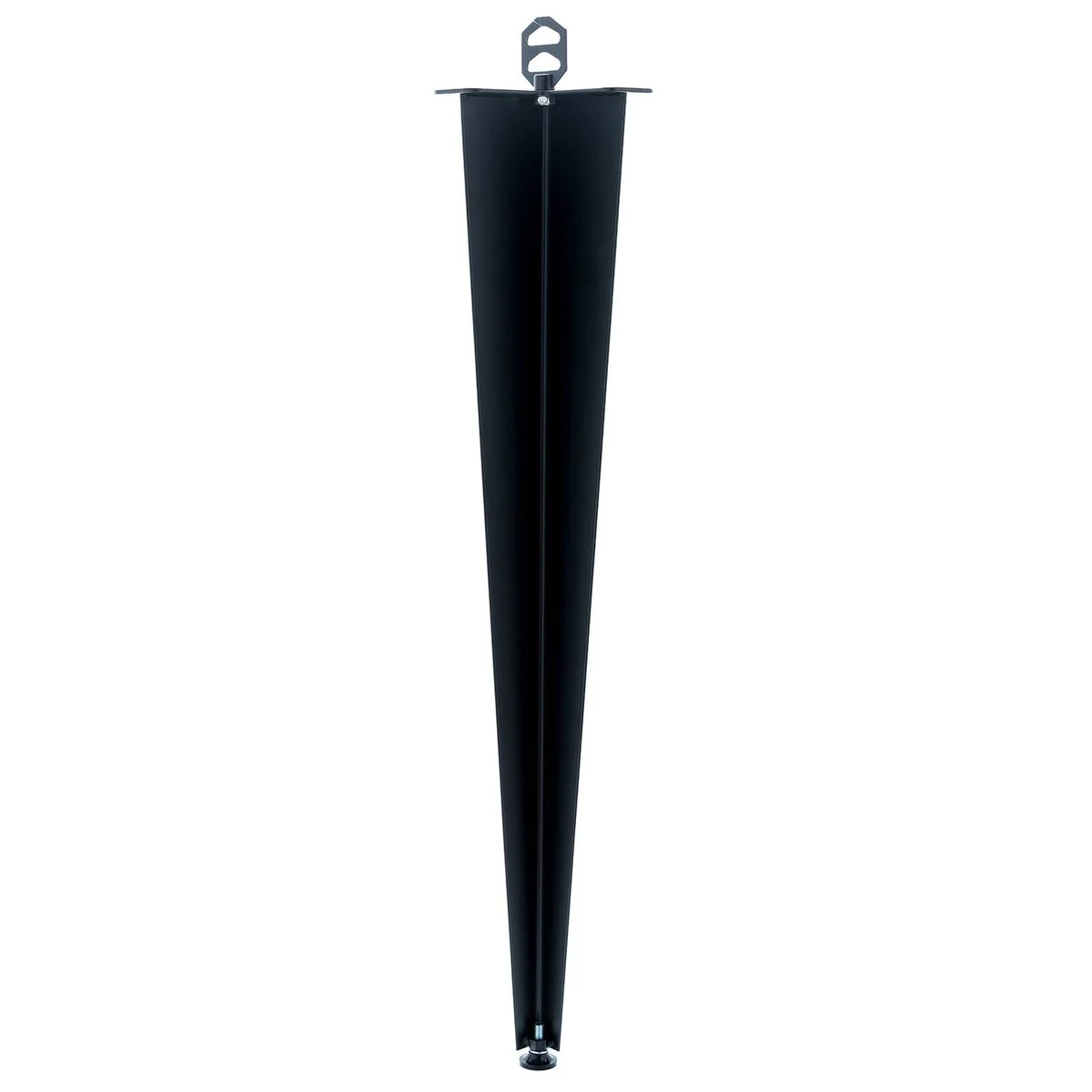 Taskmaster Corner Furniture Leg - 710mm - Black Steel - Adjustable Height