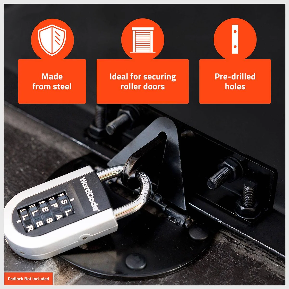 Taskmaster Garage Door Floor Anchor 100mm - Black Matte - Secure Your Garage - Image 3