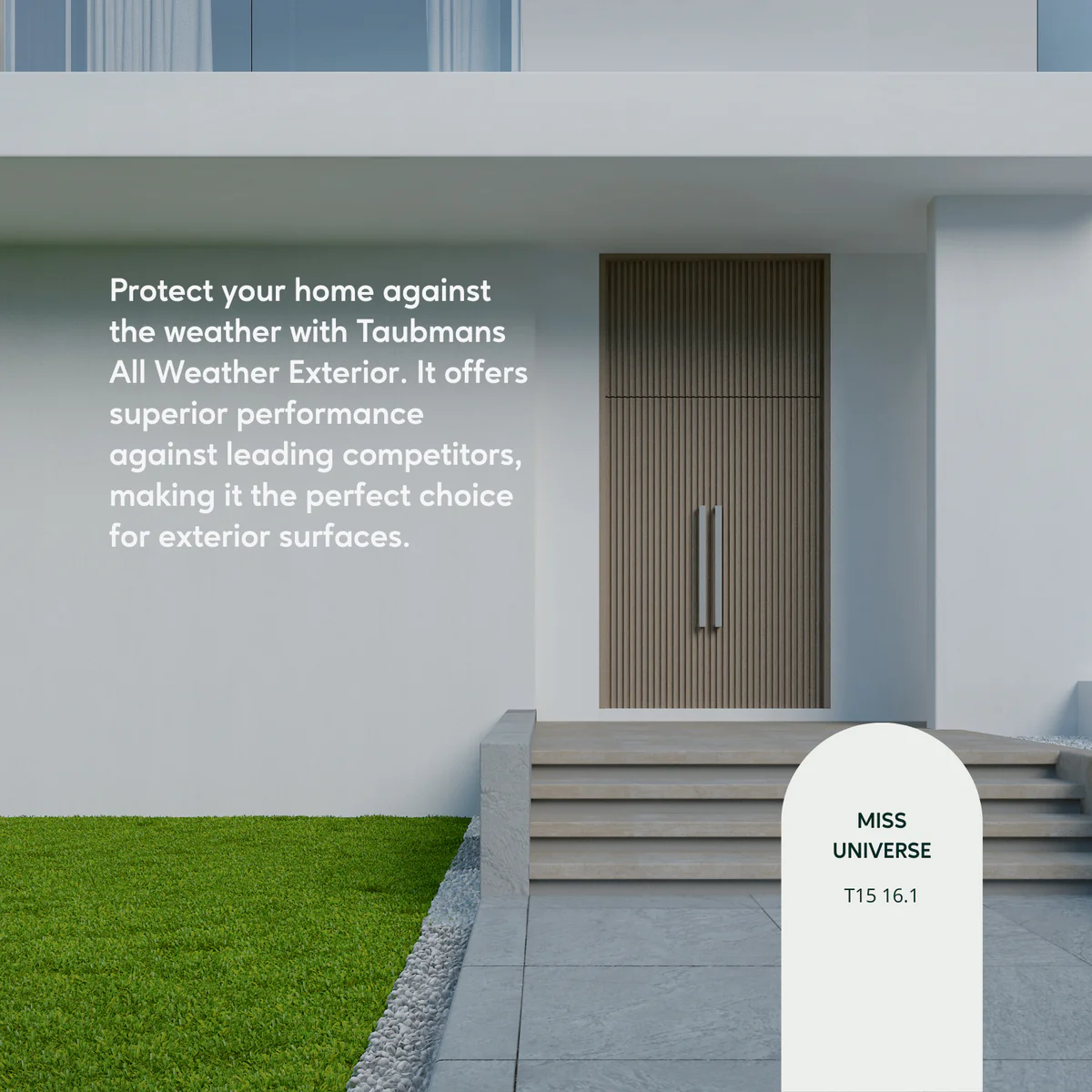 Taubmans 1L Accent Matt All Weather Exterior Paint - 1L - Untinted - Image 3