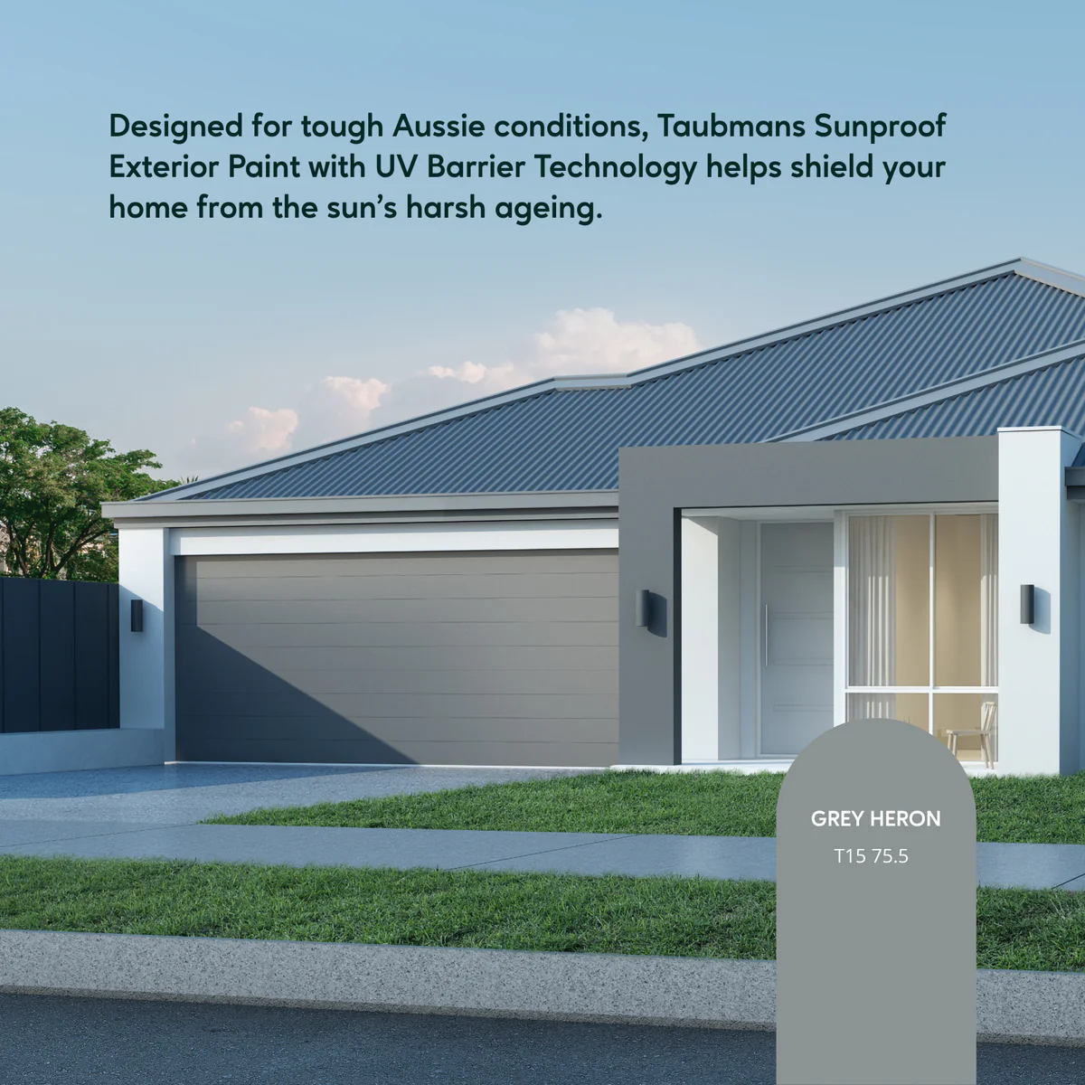 Taubmans 1L White Gloss Sunproof Exterior Paint - Water-Based - UV Protection - Image 3