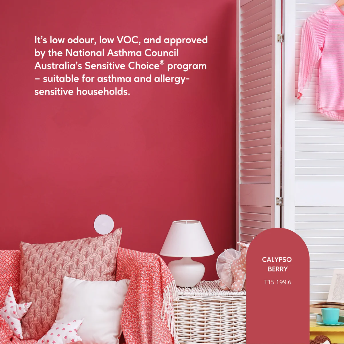 Taubmans 2L Hi C Red Low Sheen Endure Interior Walls Paint 2L - Image 4