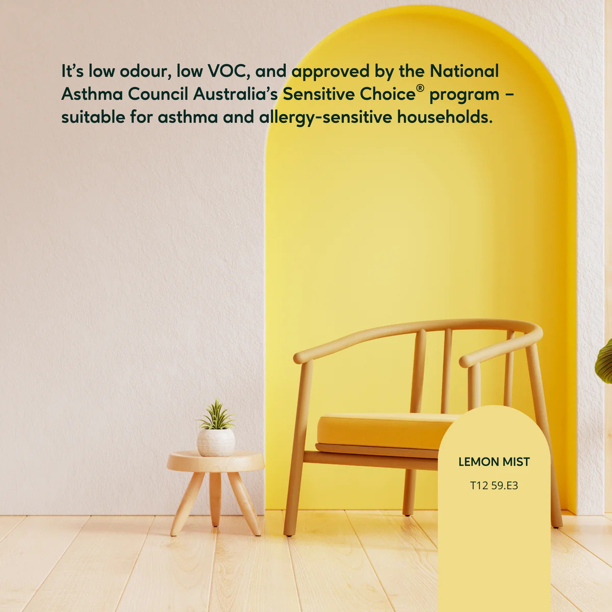 Taubmans Endure Interior Walls Paint 2L Low Sheen Hi-C Yellow - Image 4