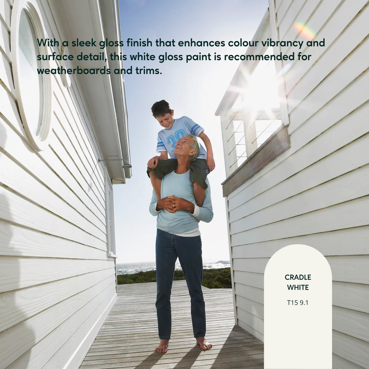Taubmans 4L White Gloss All Weather Exterior Paint - Water Based - Mould Resistant - Image 4