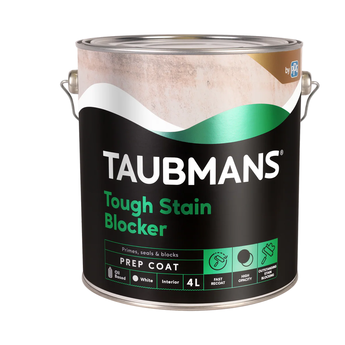 Taubmans Tough Stain Blocker - 4L Oil-Based Prep Coat - High Opacity - Fast Drying
