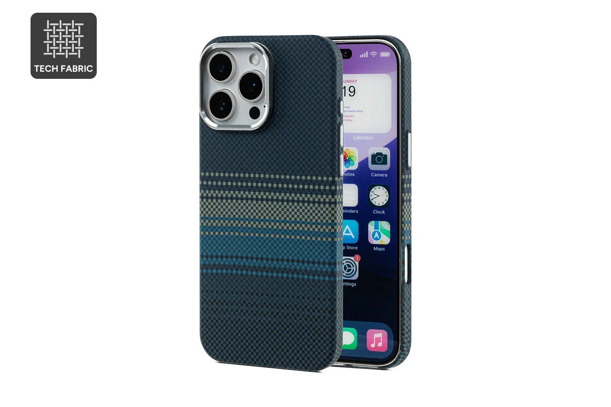 Tech Fabric Case for iPhone 16 Pro Max with MagSafe Ring - Midnight Tide