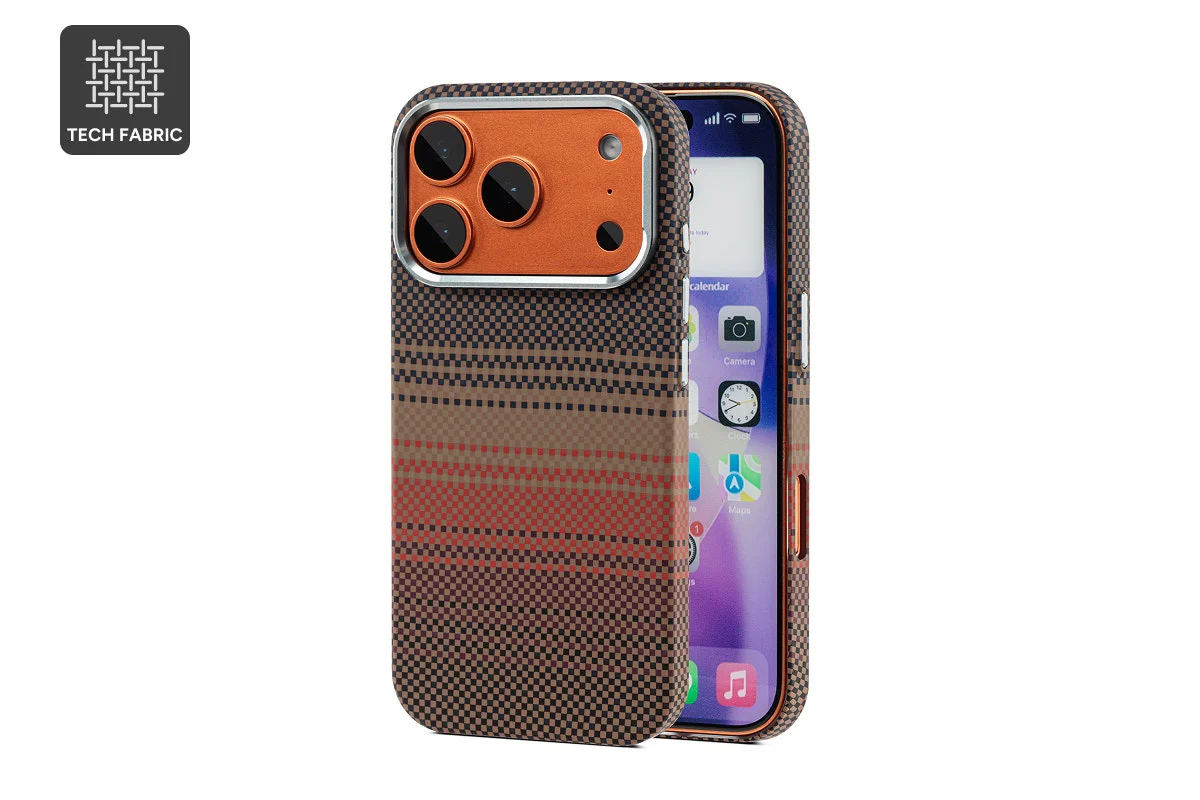 Tech Fabric iPhone 17 Pro Case with MagSafe Ring - Sunrise Style